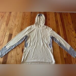 Lululemon Athletica Cream and Gray Pullover Small